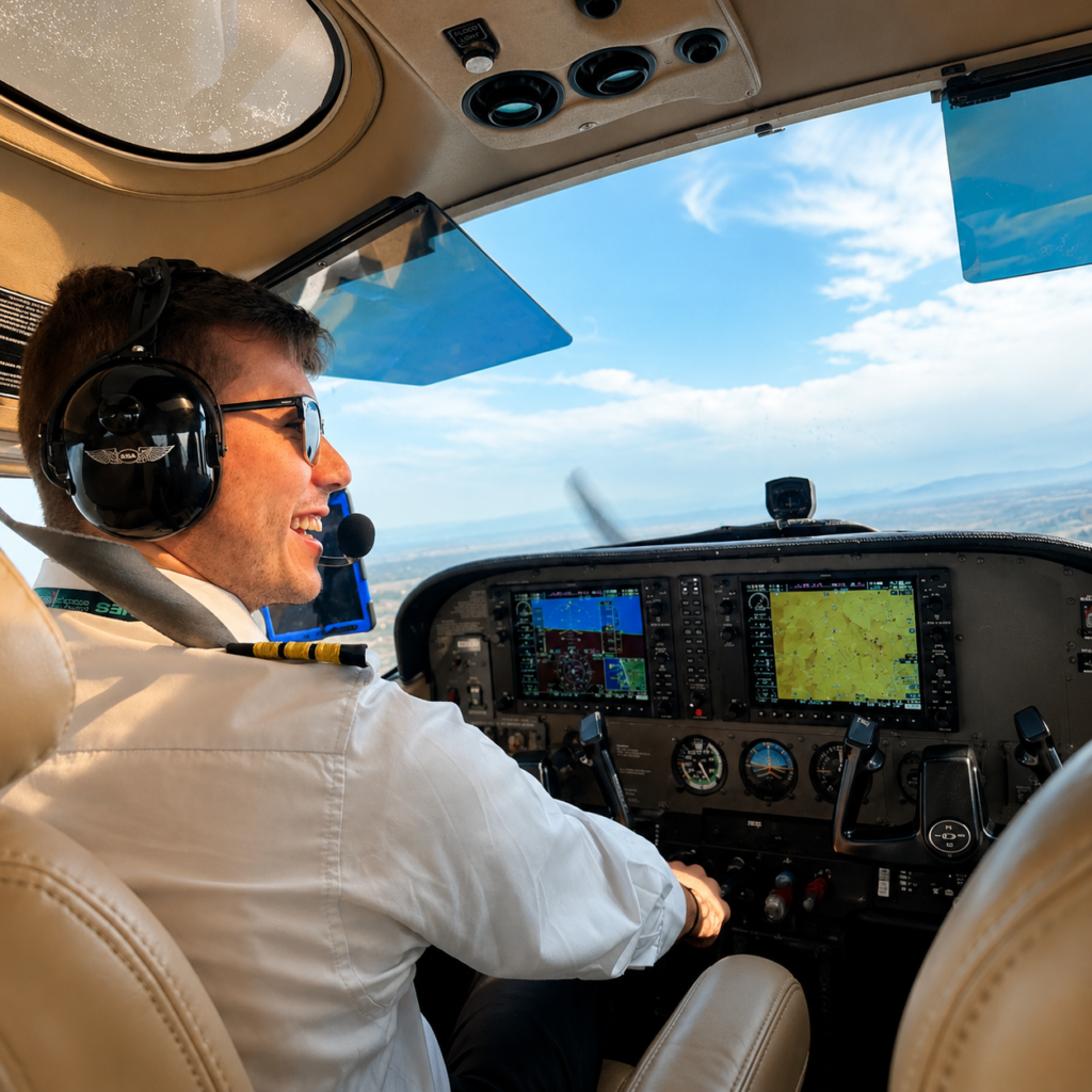 Estudiante PCA Halcones Aviation School en Colombia, Cessna C172 Garmin 1000